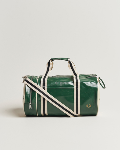 Fred Perry Classic Barrel Bag Tartan Green/Ecru One Size
