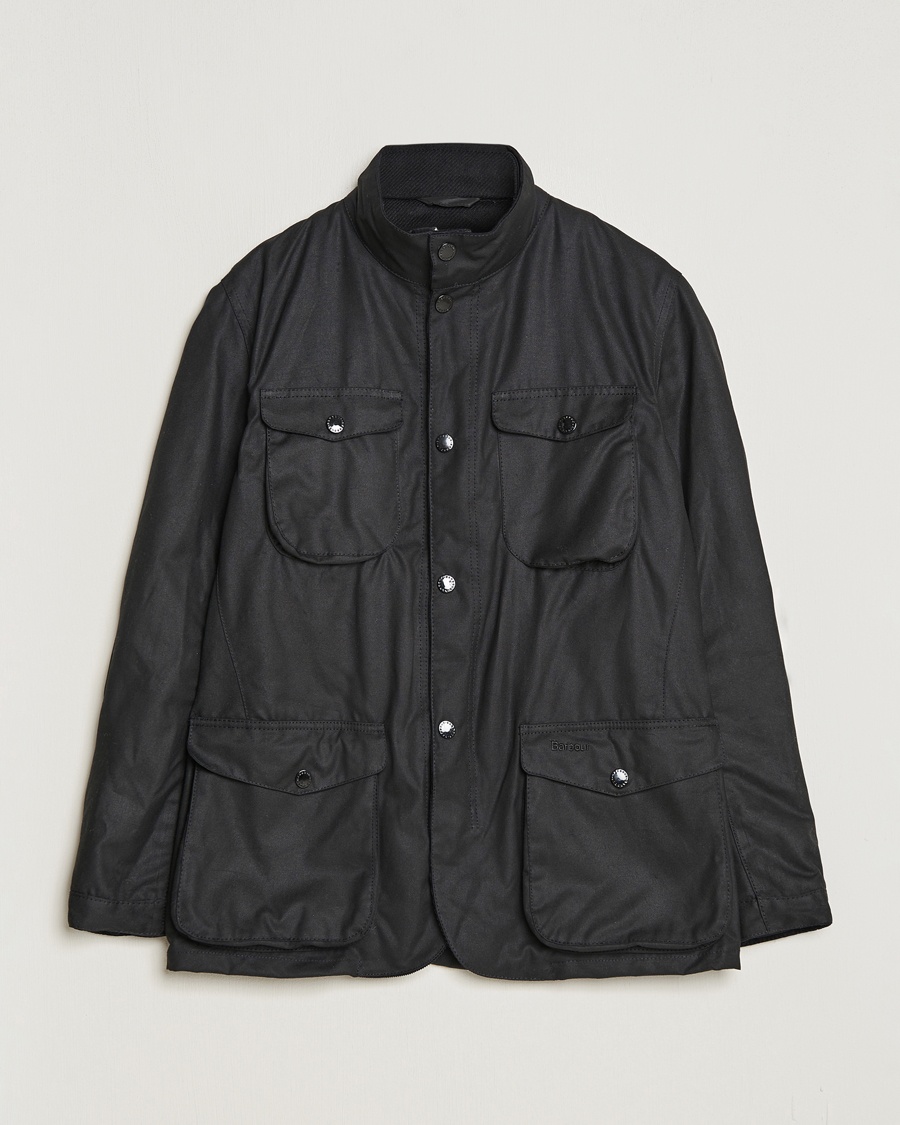 Barbour Lifestyle Ogston Waxed Jacket Black – Svart