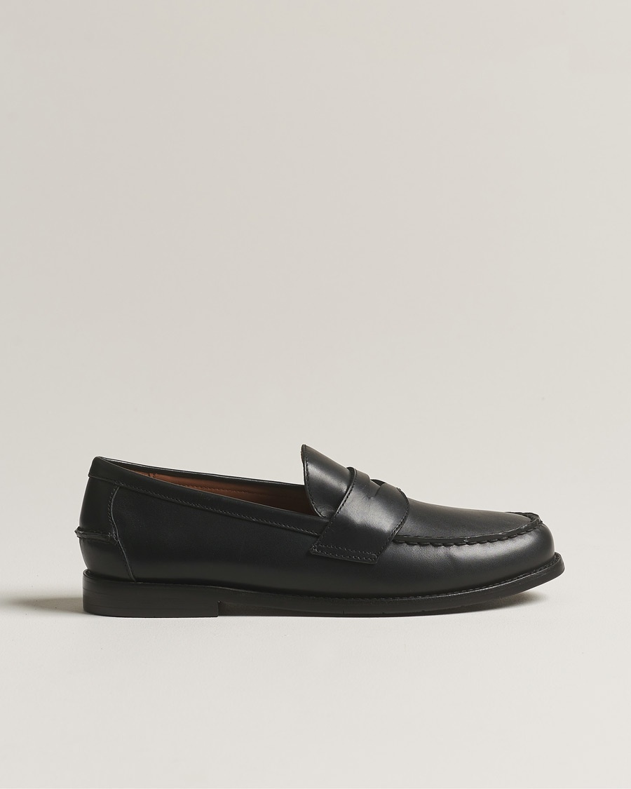 Polo Ralph Lauren Alston Penny Loafers Black Calf – Svart