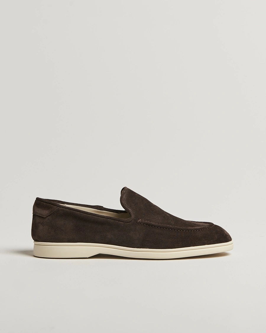 CQP Debonair Suede Loafers Chocolate – Brun