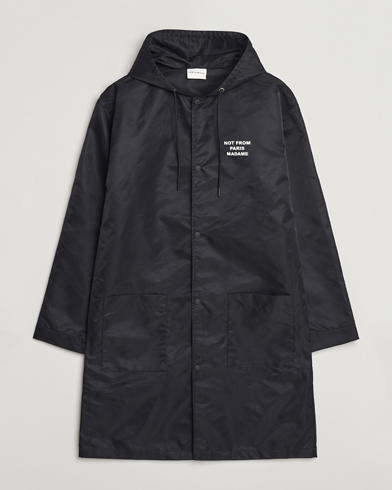  La Parka Slogan Coat Black