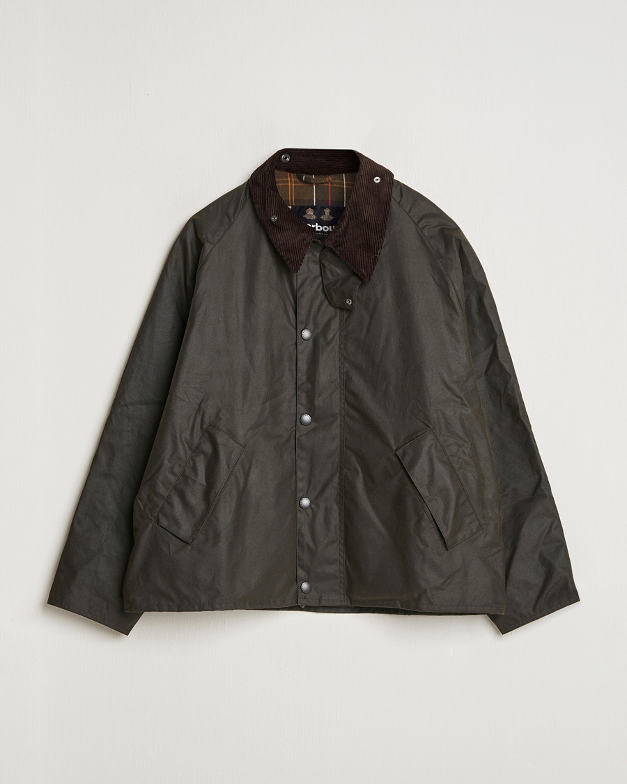 Barbour Heritage Transport Wax Jacket Olive – Grønn