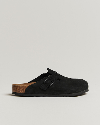  Boston Soft Footbed Black Suede