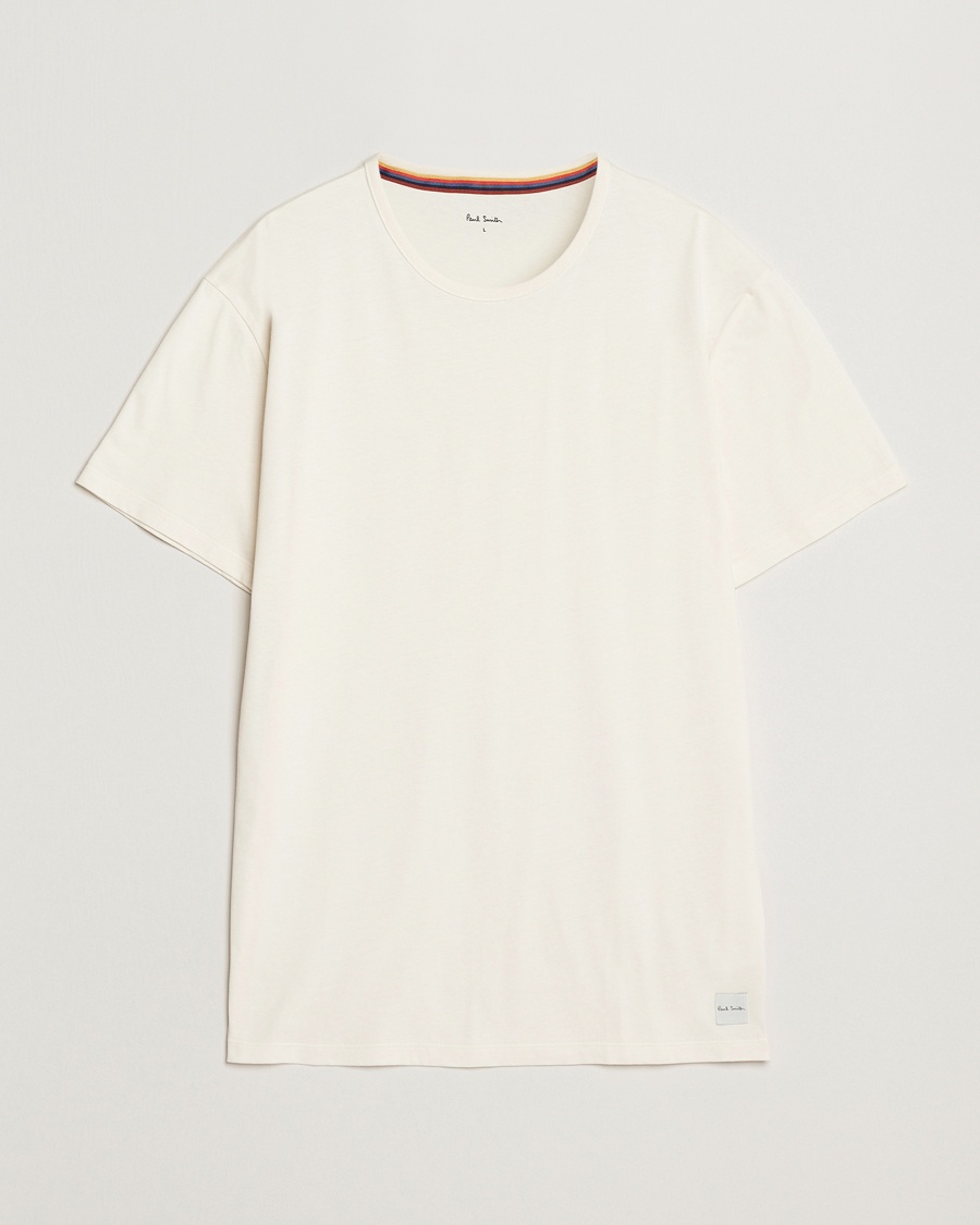 Paul Smith Artist Rib Crew Neck T-Shirt White – Hvit