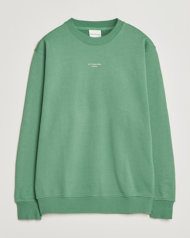 Drôle de Monsieur Classic Slogan Sweatshirt Water Green – Grønn