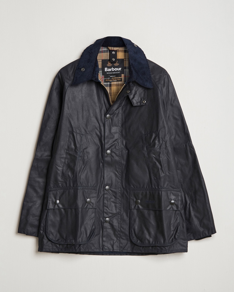 Barbour Lifestyle Bedale Wax Jacket Navy – Blå