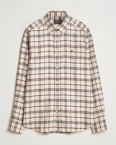  Soft Check Flannel Shirt Camel