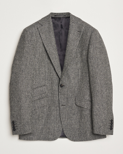  Edward Lambswool Pepita Blazer Grey/Black