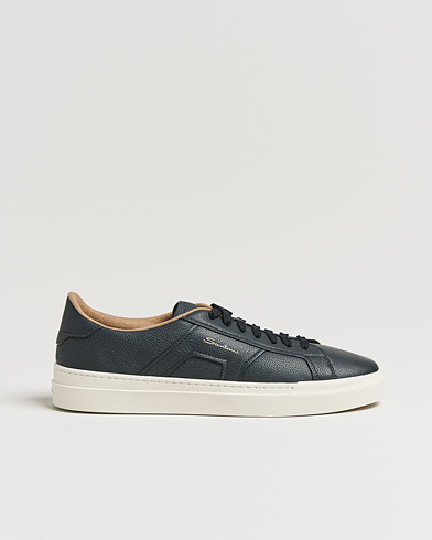  Double Buckle Sneakers Navy Grain