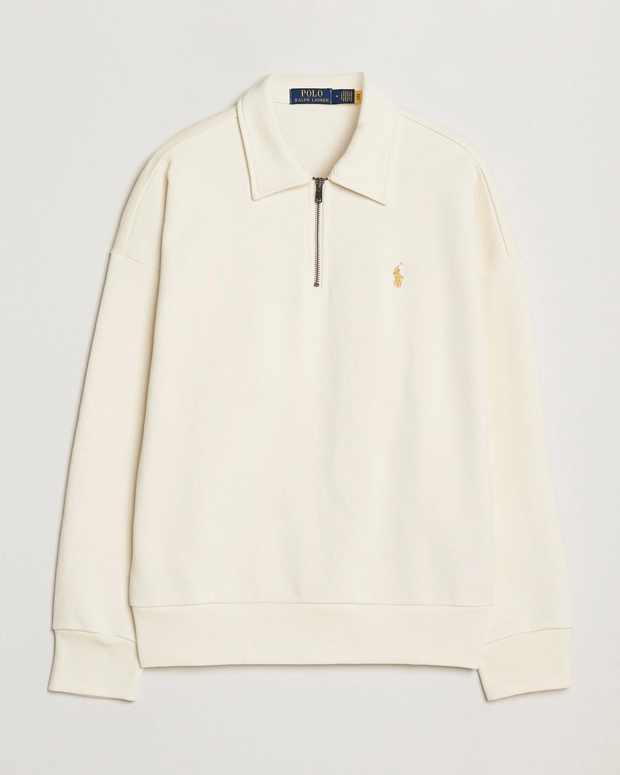 Herre | Salg klær | Polo Ralph Lauren | Loopback Terry Half-Zip Clubhouse Cream