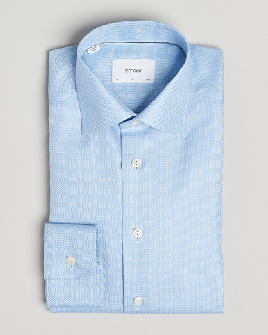  Slim Fit Signature Dobby Shirt Light Blue