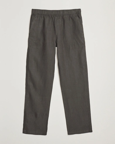  Jabari Linen Drawstring Trousers Beluga Grey