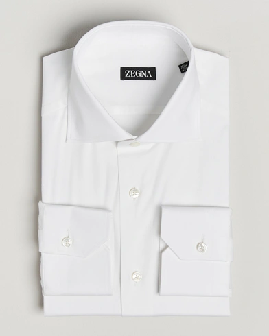  Slim Fit Cotton Dress Shirt White