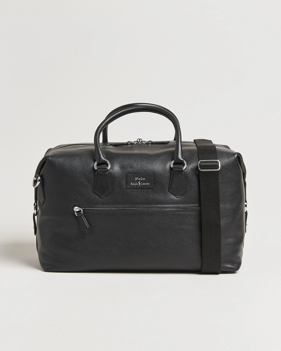 Polo Ralph Lauren Pebble Leather Duffle Bag Svart – Svart