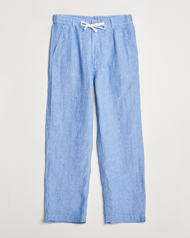 Herre | Salg klær | Polo Ralph Lauren | Pleated Chambray Linen Pants Blue