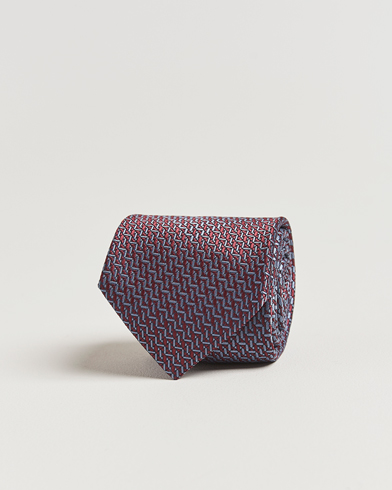  Degrade Silk Tie Burgundy