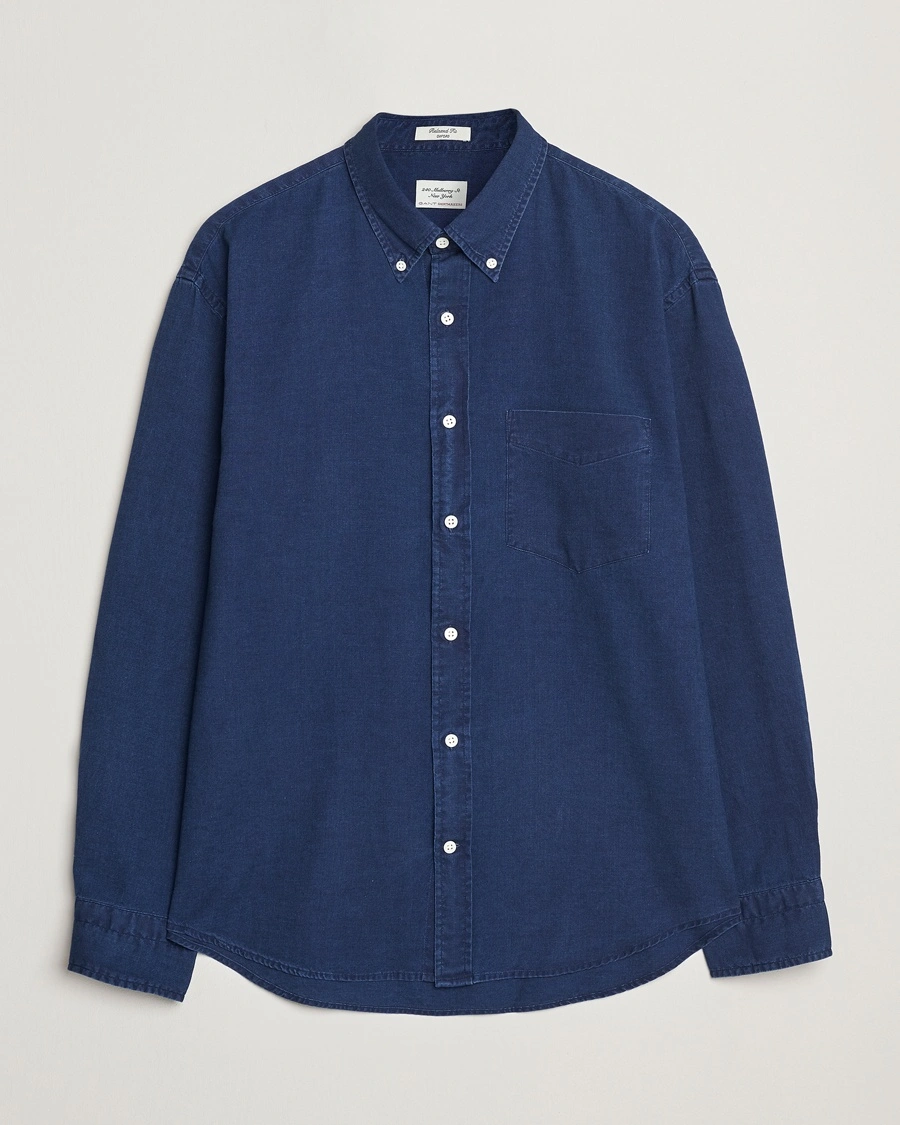 Herre |  | GANT 240 Mulberry Street | Relaxed Fit Oxford Shirt Dark Indigo