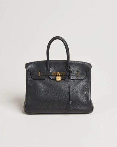  Birkin 35 Taurillon Clémence Leather Black