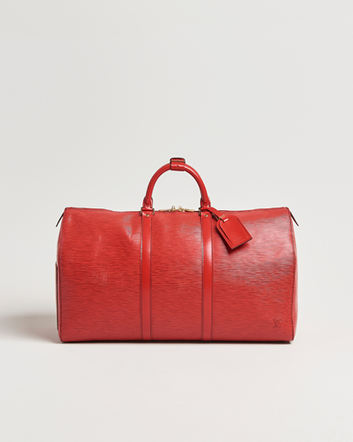 Herre | Pre-owned | Louis Vuitton Pre-Owned | Keepall 50 Epi Leather Bag Red