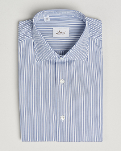 Brioni Classic Dress Shirt Blue Stripe – Blå