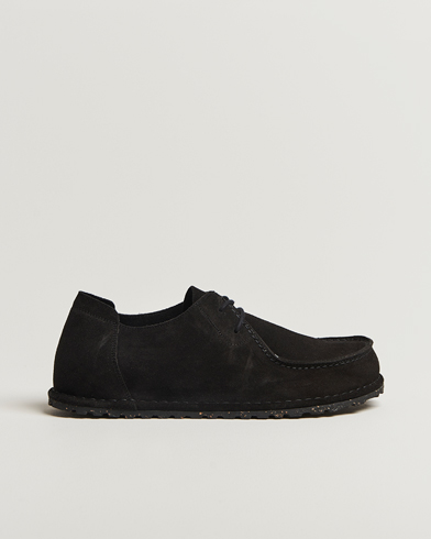 BIRKENSTOCK Utti Lace Suede Loafer Black – Svart