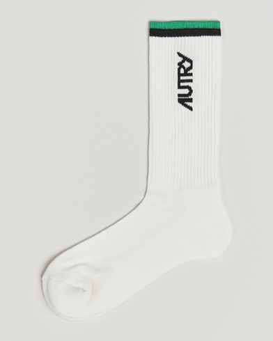 Autry Logo Socks White – Hvit