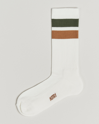 Autry Logo Socks White – Hvit
