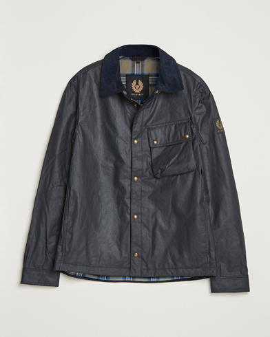 Belstaff Ground Wax Jacket Dark Navy – Blå