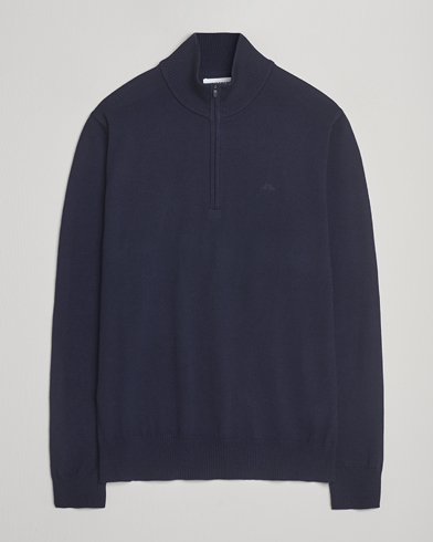 J.Lindeberg Kiyan Merino Half Zip Navy – Blå