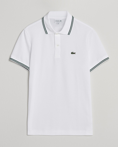 Lacoste Original Tipped Polo Piké White – Hvit