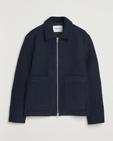 NN07 Gael Jacket Navy Blue – Blå