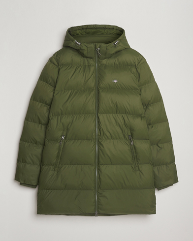 GANT The Active Cloud Mid Length Jacket Country Green – Grønn