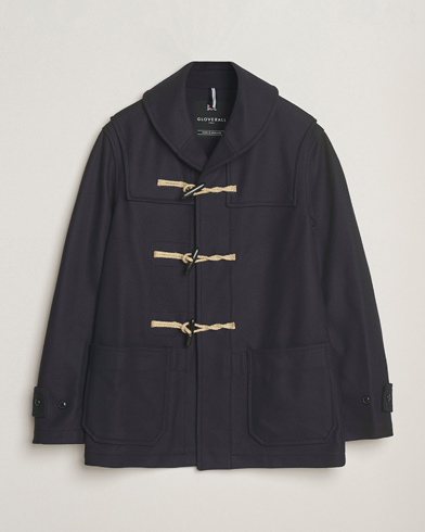 Gloverall Shawl Collar Duffle Jacket Navy – Blå