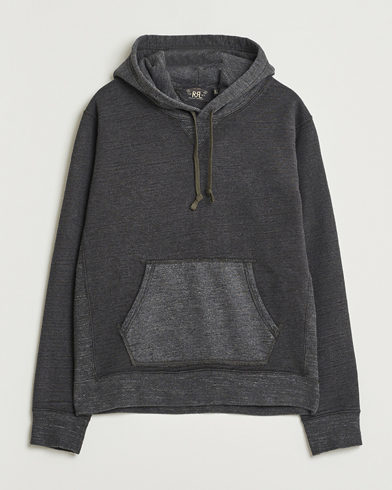 RRL Two Tone Hooded Sweatshirt Charcoal – Grå