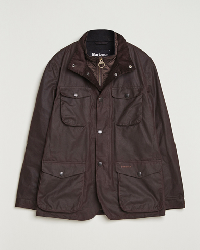Barbour Lifestyle Ogston Waxed Jacket Rustic – Brun