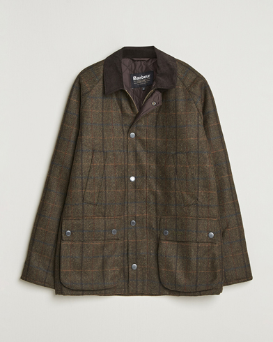 Barbour Lifestyle Bedale Check Wool Jacket Olive – Grønn