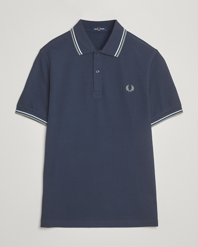 Fred Perry Twin Tipped Polo Shirt Dark Airforce – Blå