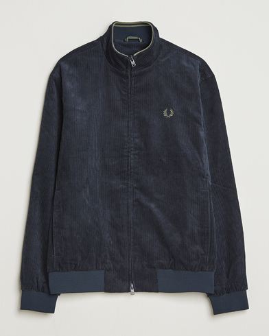 Fred Perry Brentham Corduroy Jacket Navy – Blå