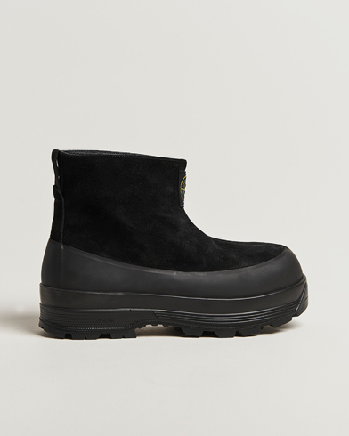 Stone Island Suede Boots Black – Svart