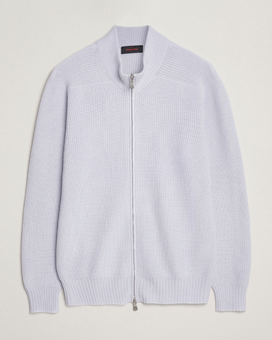 Gran Sasso Rainwool Full Zip Light Purple Melange – Lilla