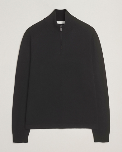 Tiger of Sweden Travis Wool/Cashmere Half Zip Black – Svart