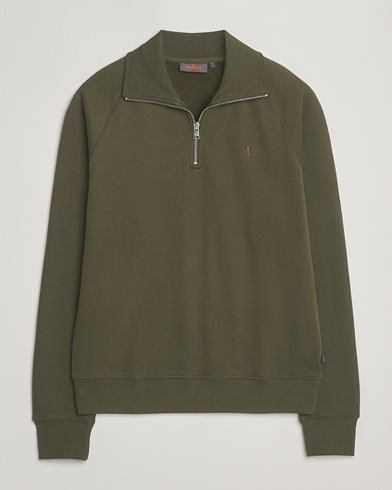 Morris Maryon Half Zip Sweatshirt Olive – Grønn