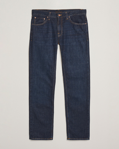 Nudie Jeans Gritty Jackson Jeans Aged Indigo – Blå