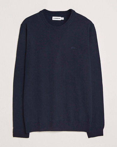 J.Lindeberg Keane Merino Crew Neck Navy – Blå