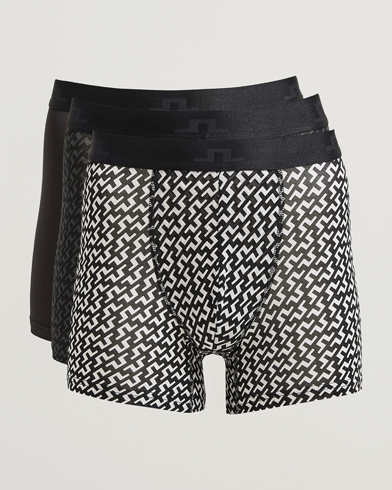 J.Lindeberg Bridge Lyocell Boxer Black Multi – Flerfarget