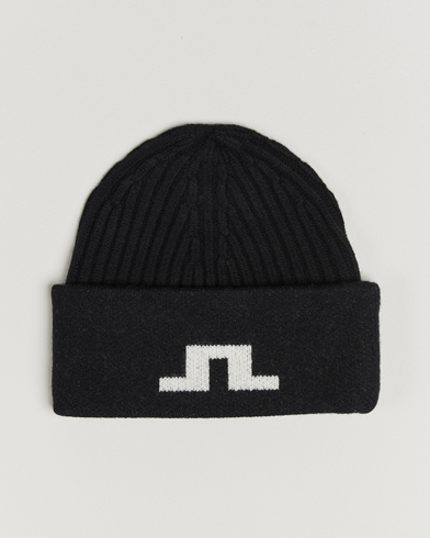 J.Lindeberg Arther Graphic Beanie Black – Svart