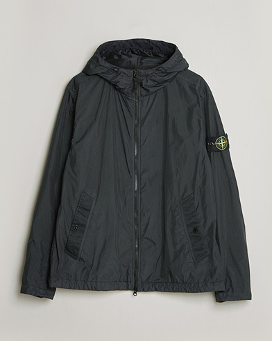 Stone Island Crinkle Reps Padded Hood Jacket Black – Svart