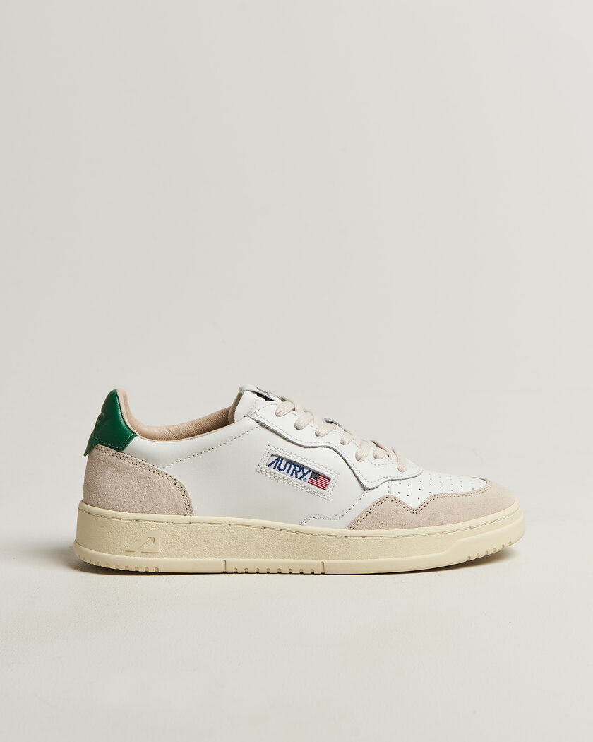 Autry Medalist Low Leather/Suede Sneaker White/Amazon – Hvit