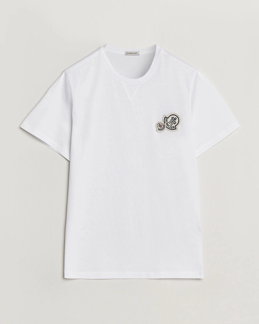 Moncler Double Logo T-Shirt White – Hvit