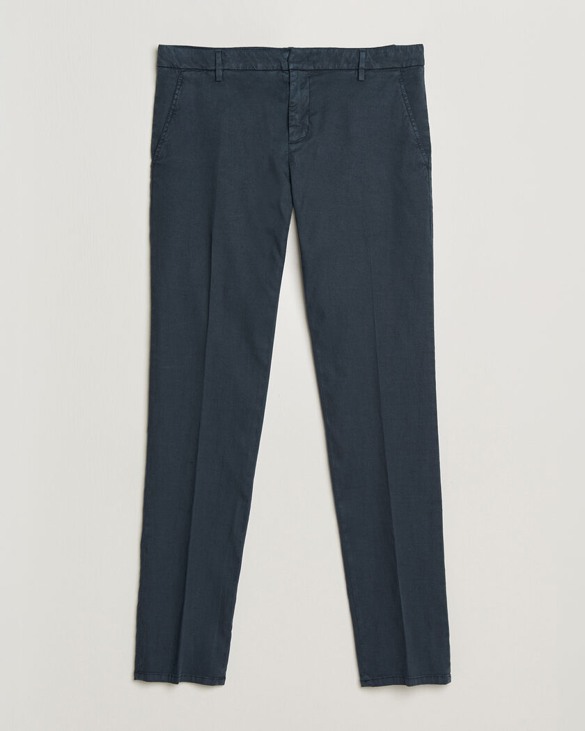 Dondup Spiritisimo Linen Stretch Chinos Navy – Blå